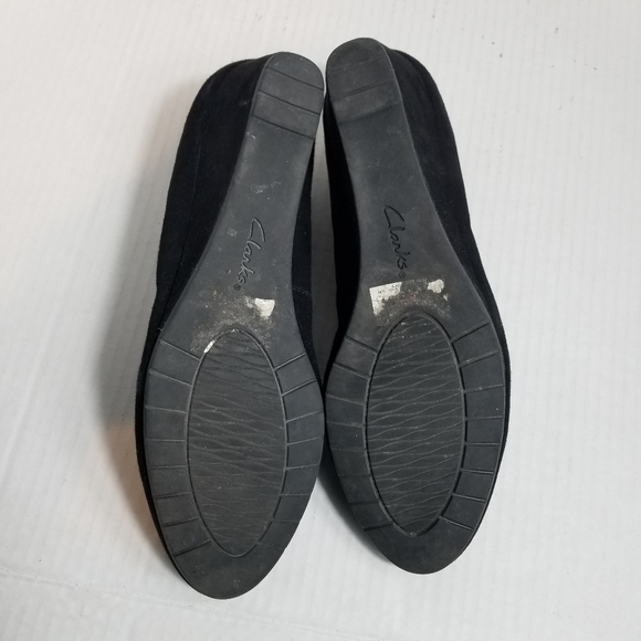 CLARKS ARTISAN WOMEN'S BLACK WEDGES SIZE 8.5 - Picture 7 of 15